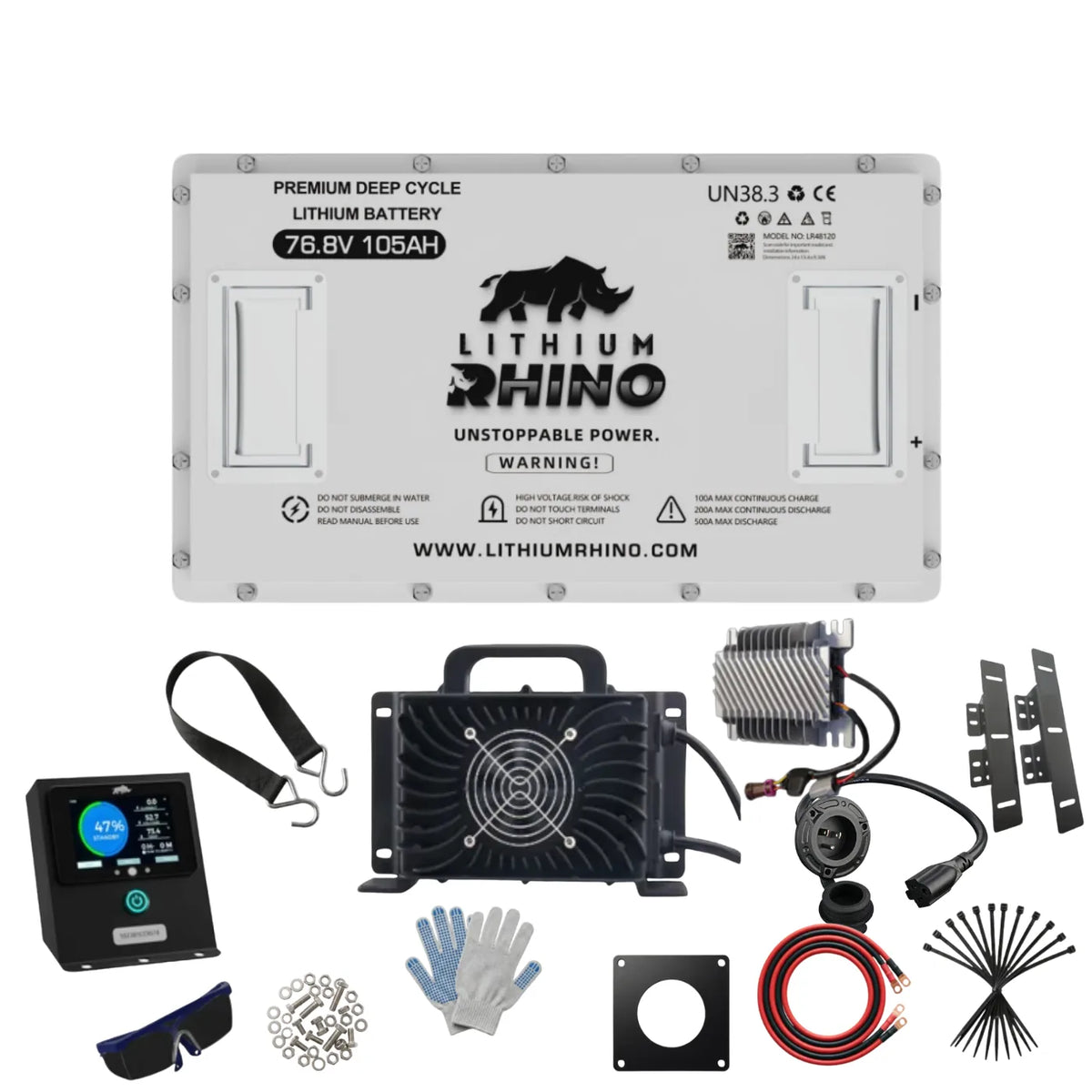 Lithium Rhino 76V 105Ah Lithium Conversion Kit | 72V