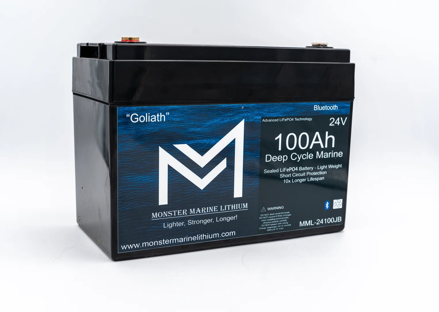 Monster Marine Goliath 24V 100Ah Lithium Trolling Motor Battery – Group 31